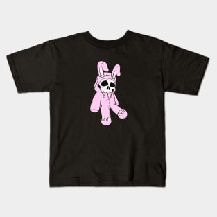 Skull Bunny Pink Dead Bunny Costume Skeleton Kids T-Shirt